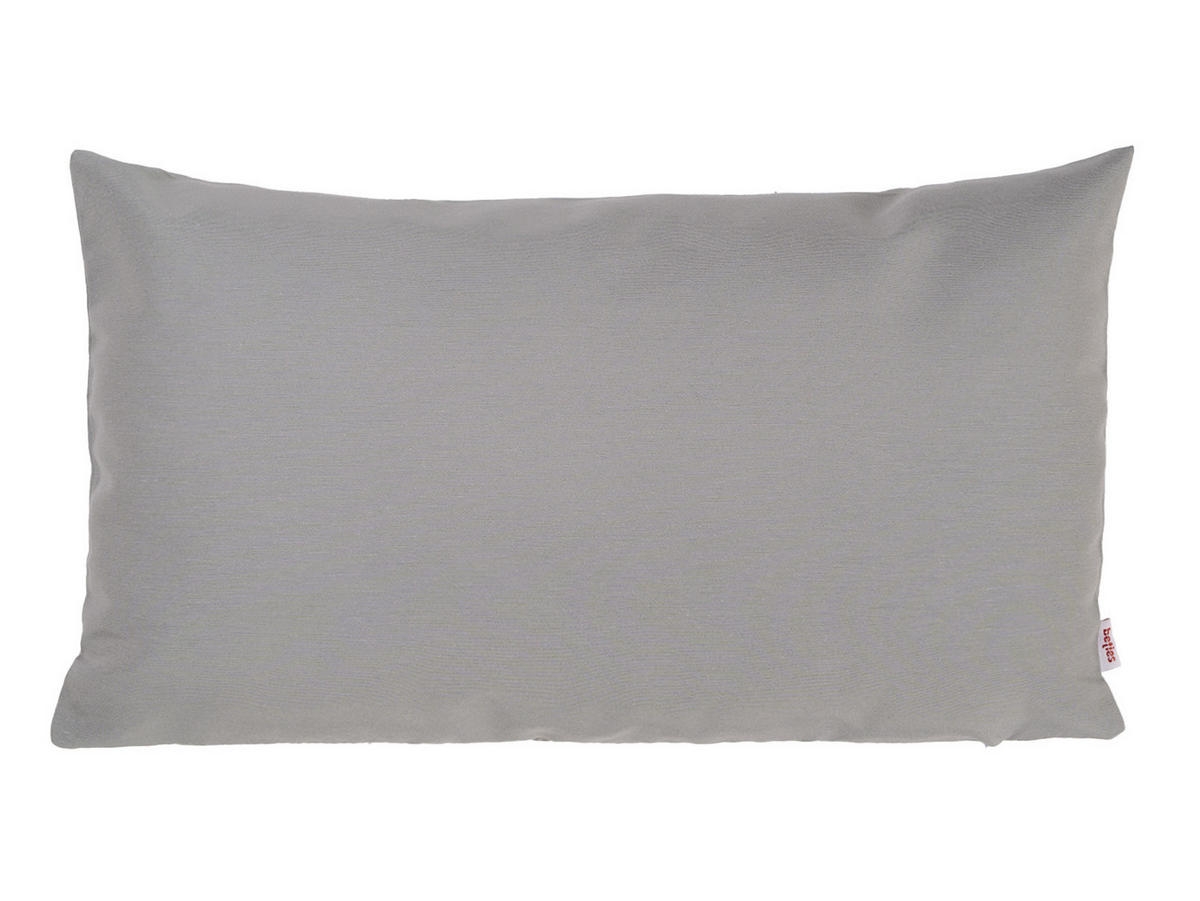 KISSENHÜLLE Wunschton silber 30/50 cm - Grau, Textil (30/50cm) - beties Heimtextil
