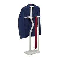 HERRENDIENER - Weiß, Holzwerkstoff/Metall (48/107/20cm) - Relaxdays