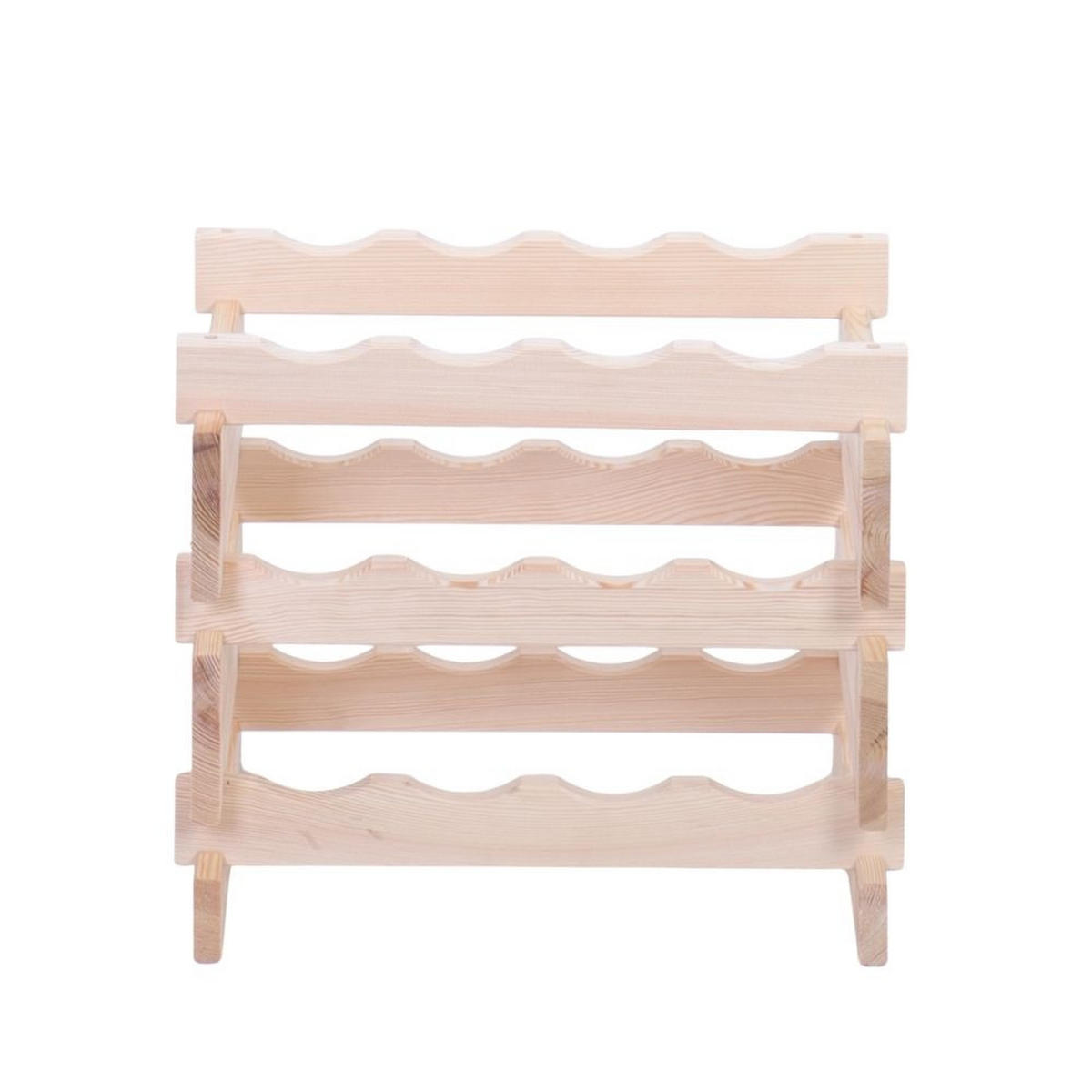 WEINREGAL VINOTECA FLEX PRO HxBxT 37x46x28cm 12 Flaschen auf 3 Ebenen Natur unbehandelt - Naturfarben, Holz (46/37/28cm) - PROREGAL