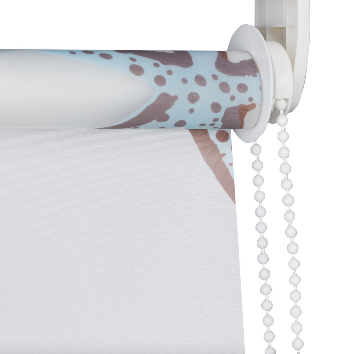 DUSCHROLLO - Multicolor, Kunststoff/Metall (120/5cm) - Relaxdays