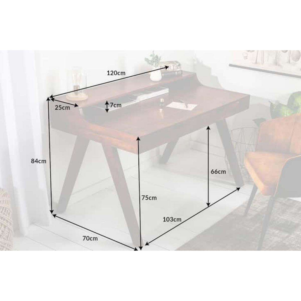 SEKRÄTER MONSOON Akazie 120cm - Braun, Holz (70/120/84cm) - riess-ambiente