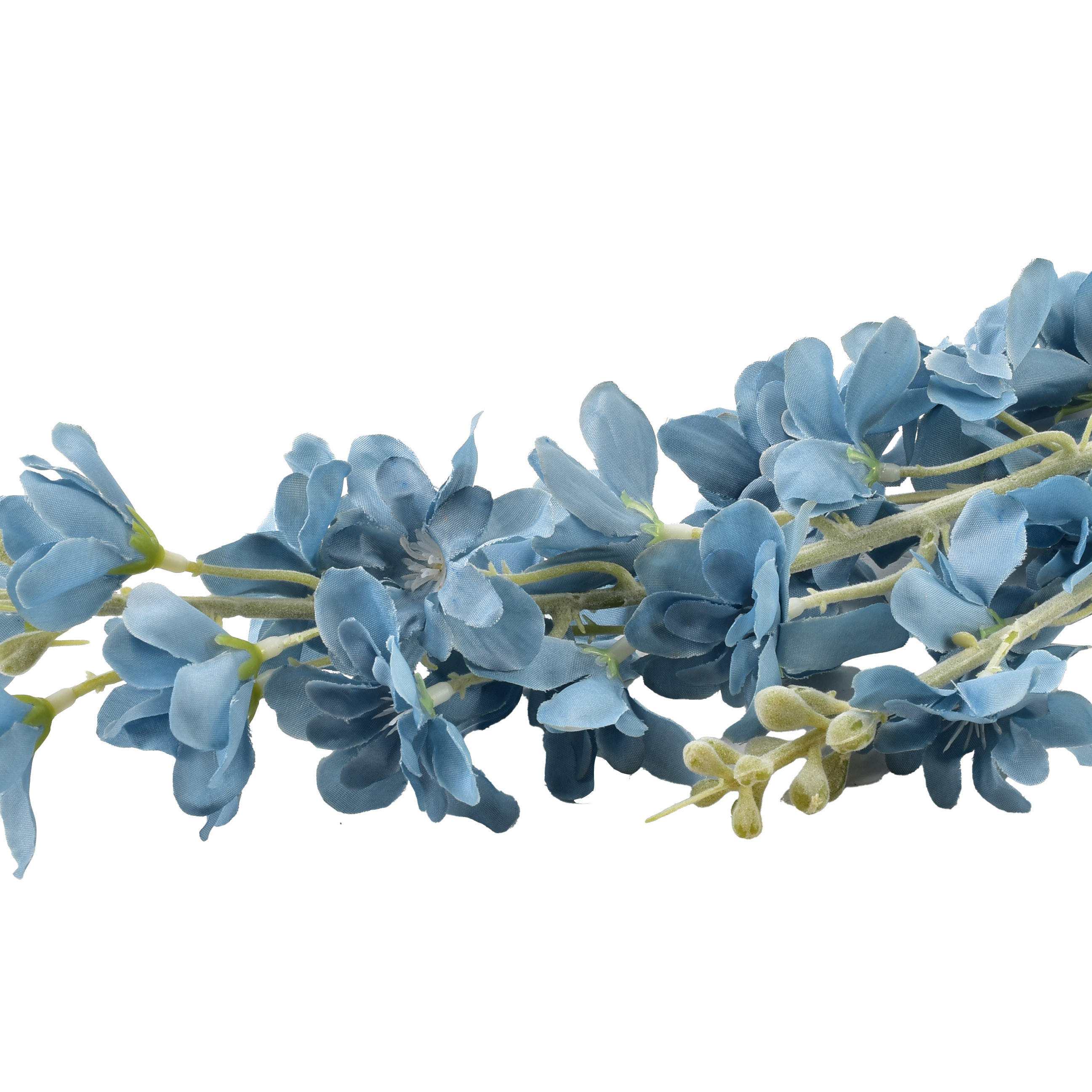 KUNSTBLUME Virdis Stockrose Blau 88/88/88 cm Kunstoff - Dunkelblau, Kunststoff (88cm) - Mondex