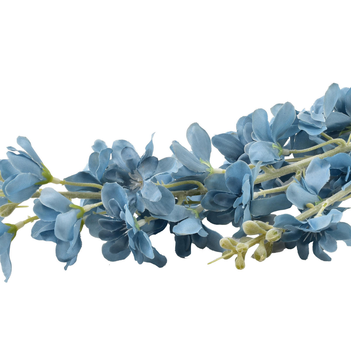 KUNSTBLUME Virdis Stockrose Blau 88/88/88 cm Kunstoff - Dunkelblau, Kunststoff (88cm) - Mondex