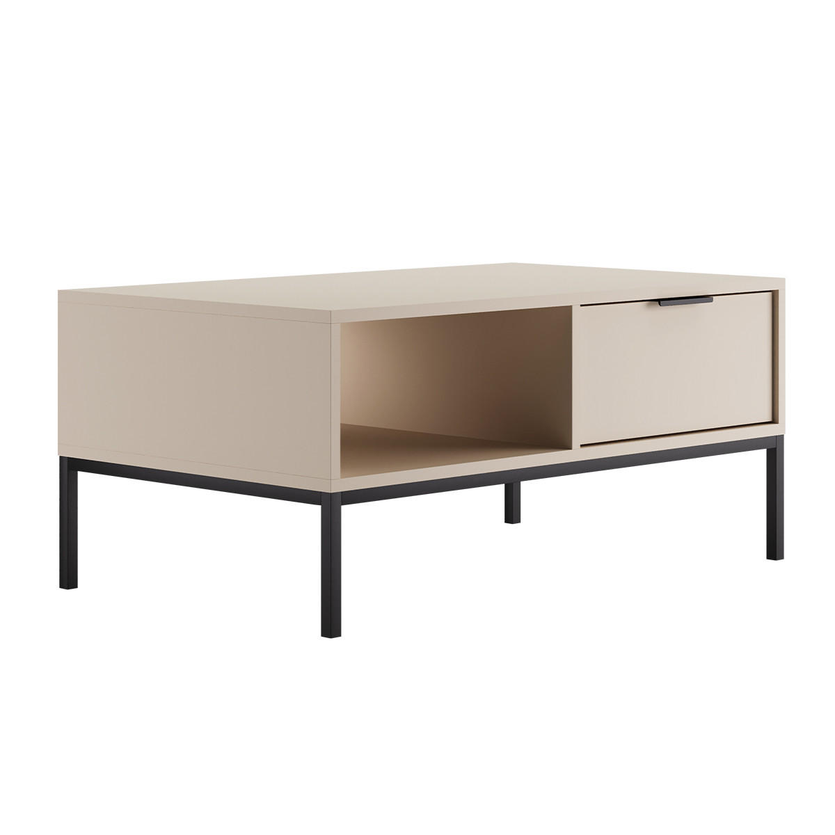 COUCHTISCH Seattle Kaschmir - Beige, Holzwerkstoff (60/100/45.4cm) - Petits-meubles