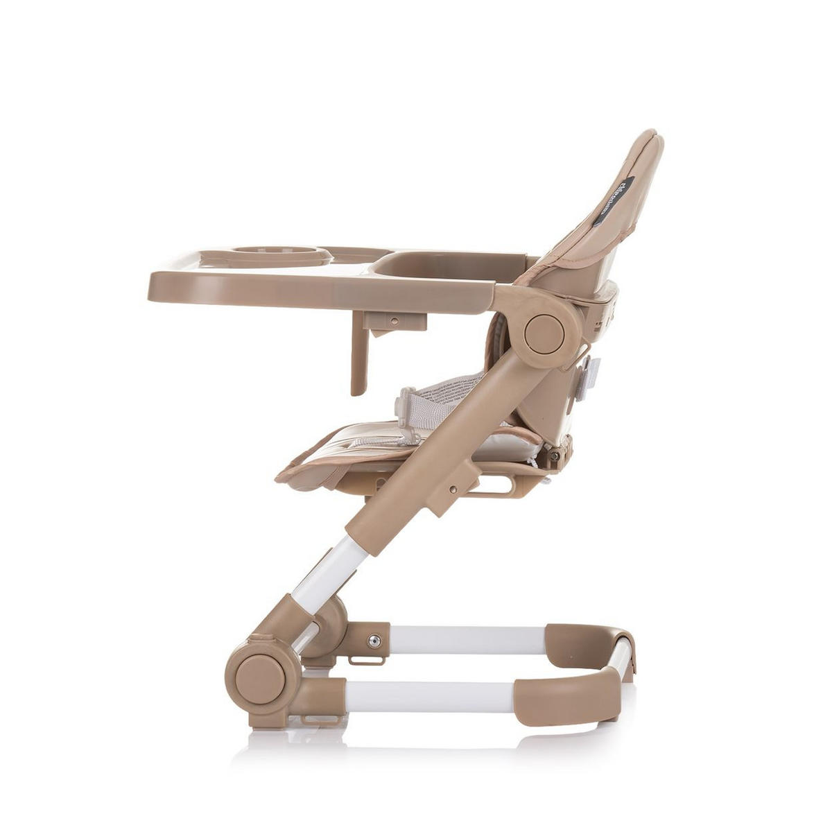 HOCHSTUHL Booster Muffin beige klappbar, Gurt, höhenerstellbar, Tablett - Beige, Kunststoff (30/35/30cm) - Chipolino