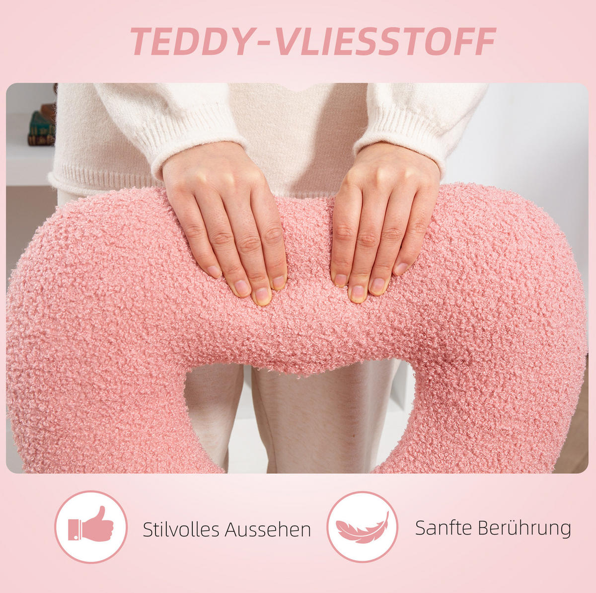 DREHSTUHL 56/45/78-88 cm pink aus Polyester höhenverstellbar - Pink, Kunststoff (45/88/56cm) - OKWISH