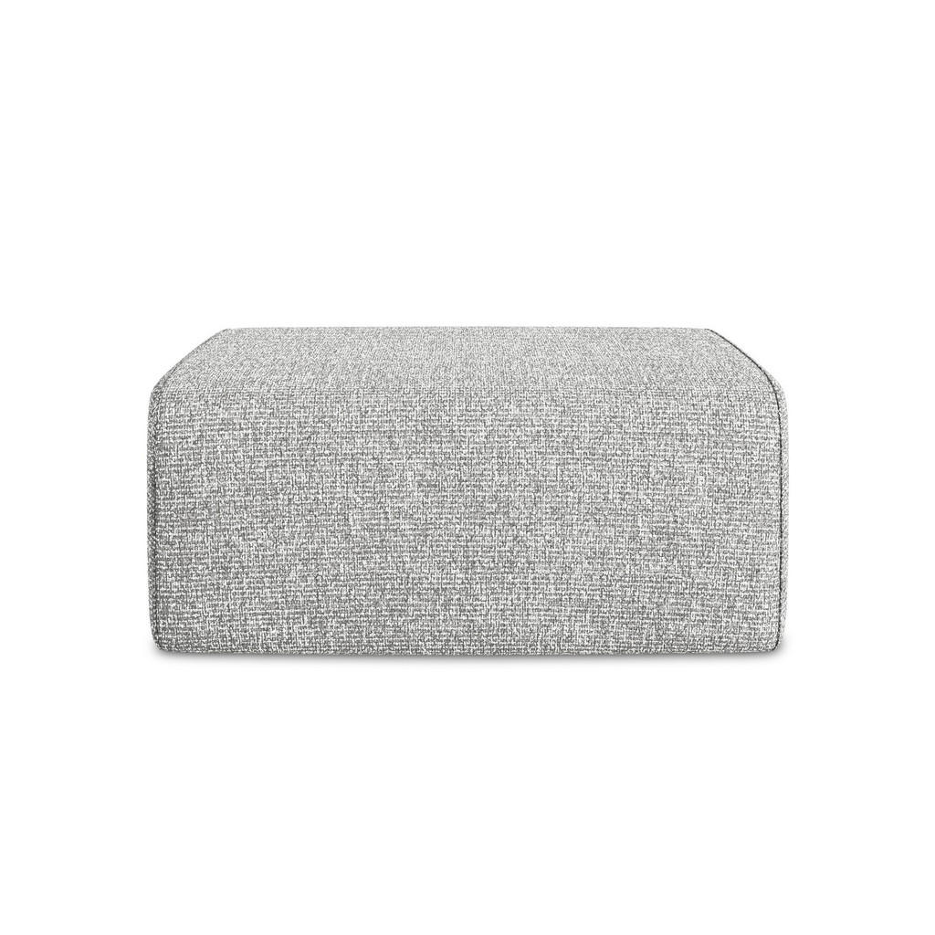 Thumbnail - Makamii Pouf, Silber, Textil, 1-Sitzer, Füllung: Schaumstoff, 90x80x60 cm, Made in EU, Wohnzimmer, Hocker, Sitzhocker