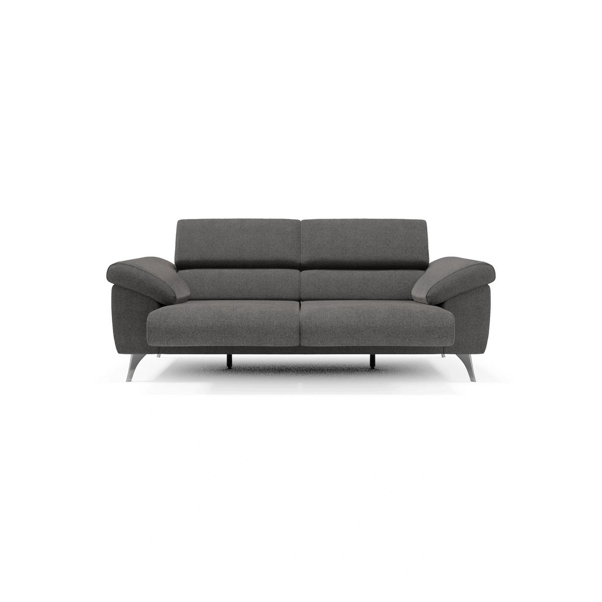 LINEARSOFA Donatello - Anthrazit, Metall (213/76/102cm) - Divani.store