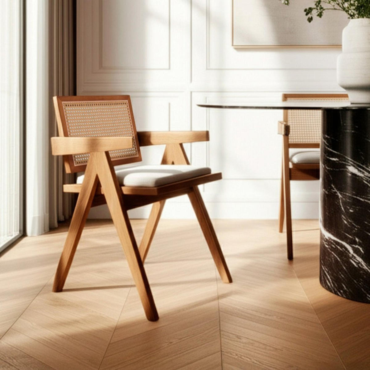 ESSZIMMERSTUHL Nelha Walnuss 61 cm x 79 cm - Walnussfarben, Textil (61/79/60cm)