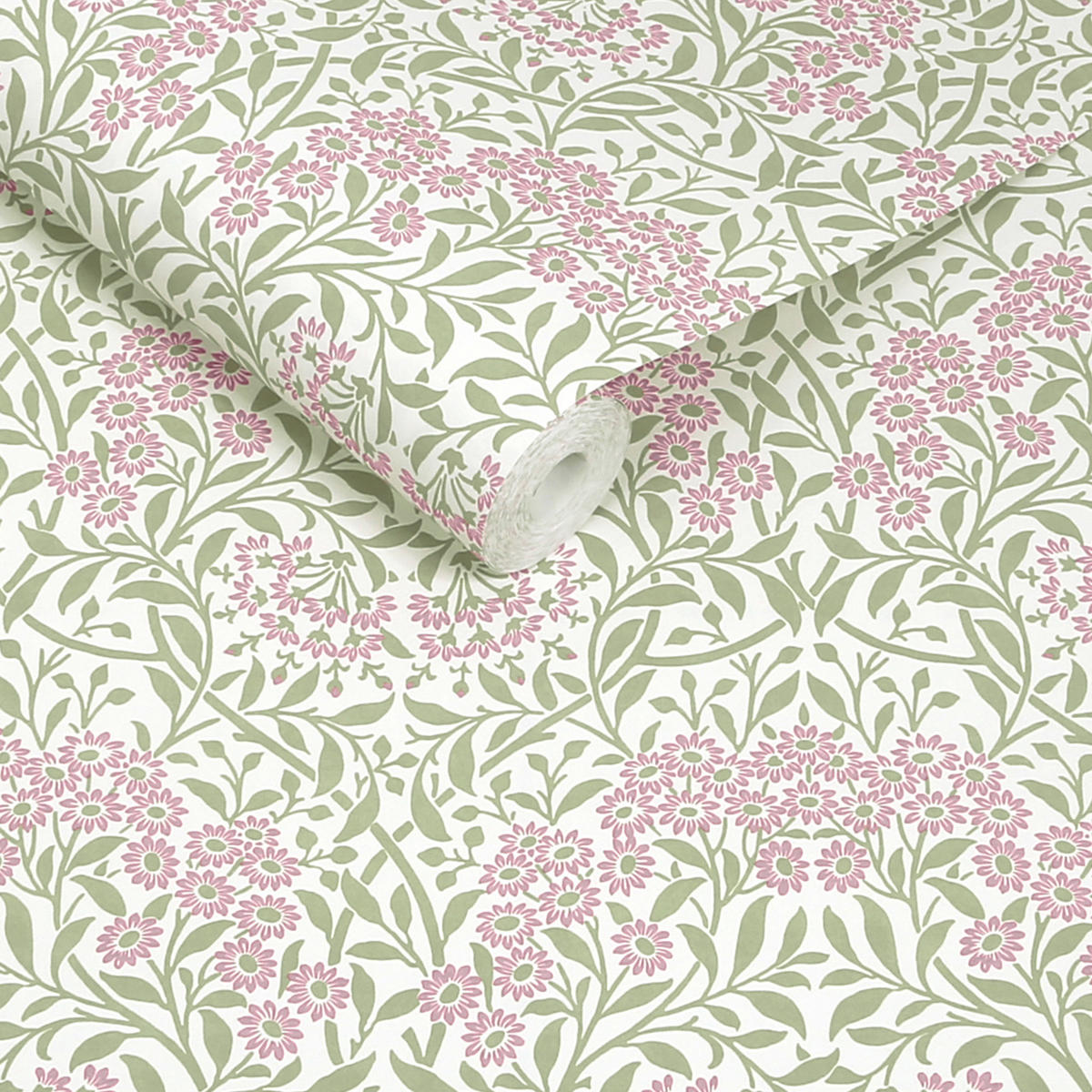 VLIESTAPETE Herbstaster 1000x52cm - Rosa/Grün, Papier/Kunststoff (52/1000cm) - William Morris at Home