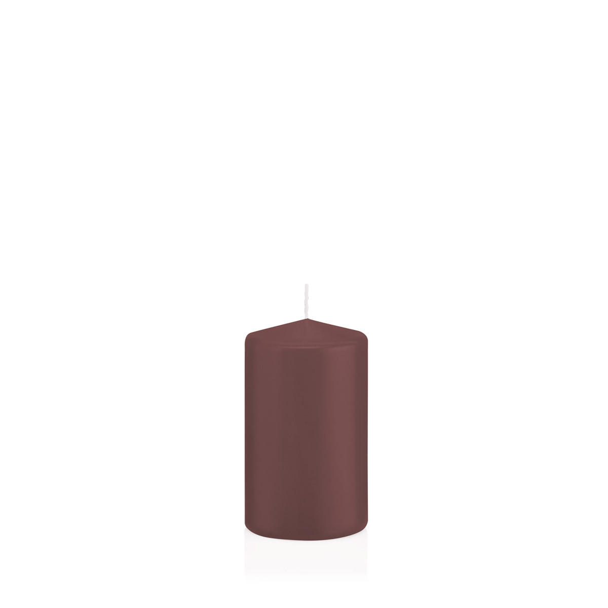 STUMPENKERZEN Taupe Ø 58 x 100 mm, 16 Stück - Taupe, Paraffin (6/10cm) - Wiedemann Kerzen