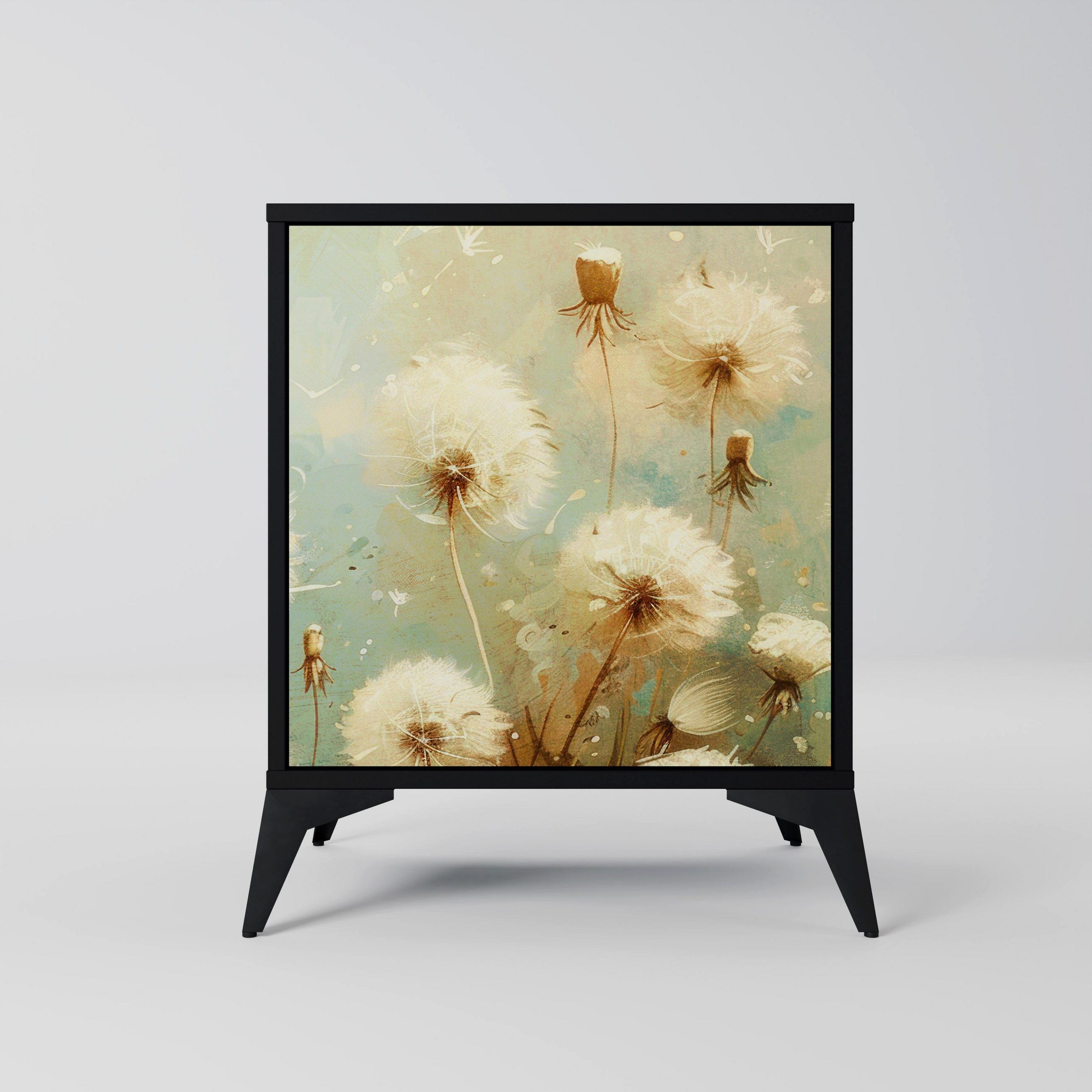 SpaceRebels Sideboard Schwarz 57.5x70.5x42 cm