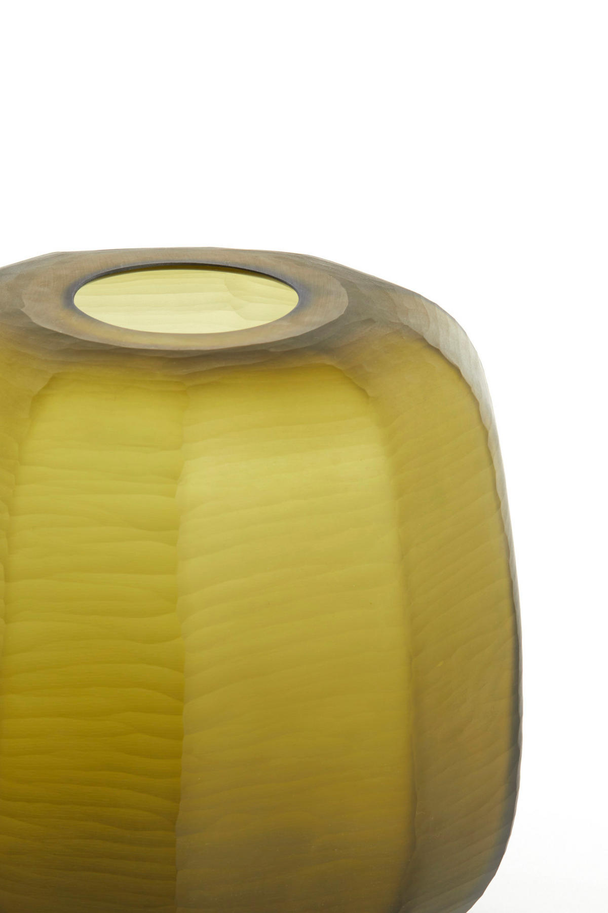 VASE Pacengo Gelb Ø33/32 cm - Gelb, Glas (33/32cm) - Light & Living
