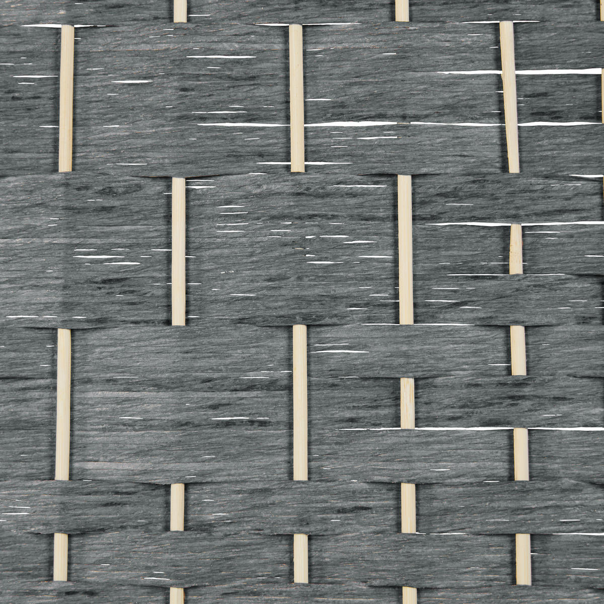 PARAVENT - Grau, Holz/Papier (241/170/2cm) - Relaxdays