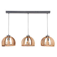 HÄNGELEUCHTE Mango Braun 120/30/150 cm - Braun, Holz (120/30/150cm) - Hoyz Collection
