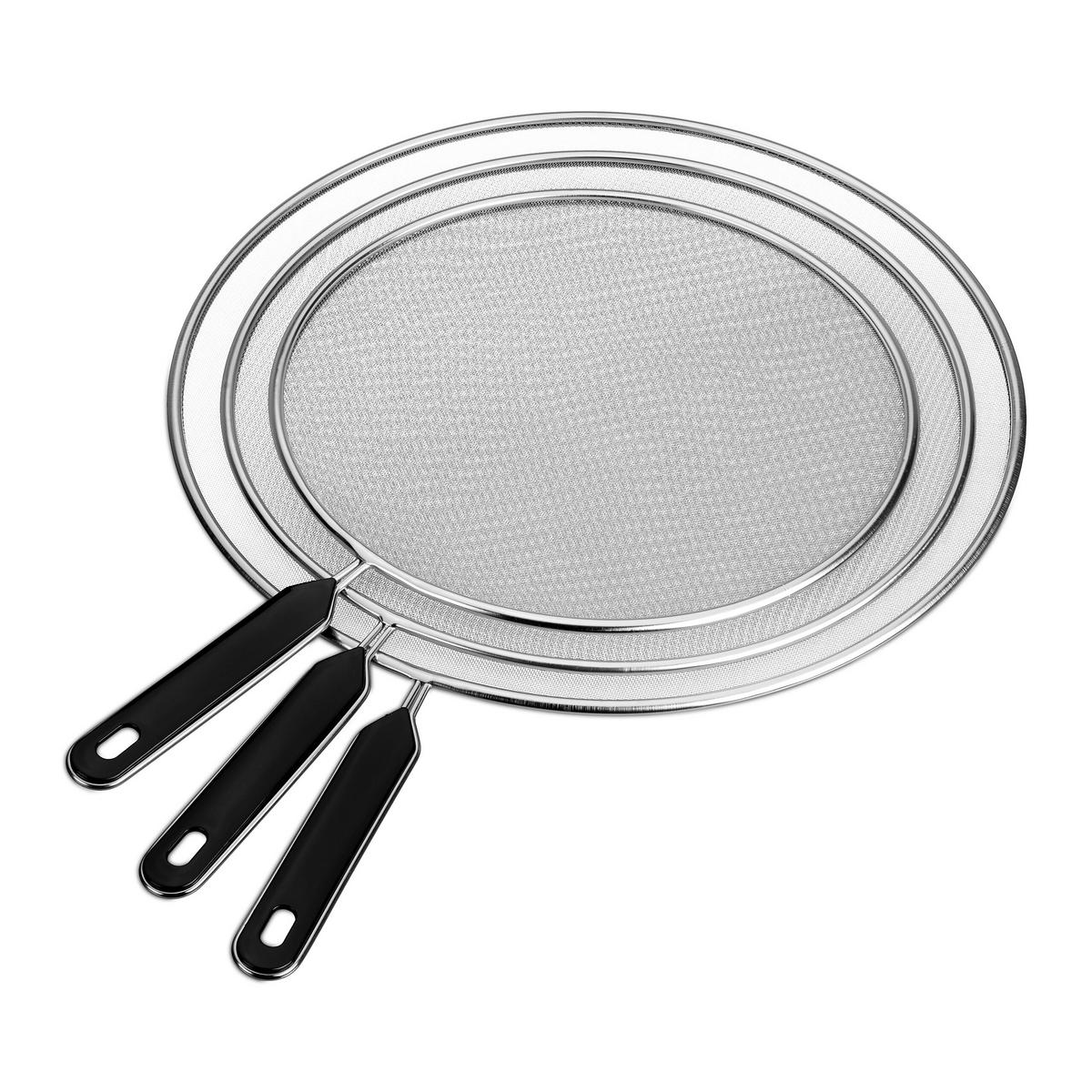 3xSPRITZSCHUTZ - Silberfarben, Kunststoff/Metall (47/33/1cm) - Relaxdays