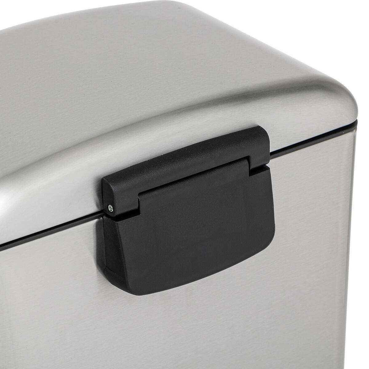 MÜLLEIMER mit Pedal Ariane 20 l 30/29,5/53,3 cm - Silberfarben, Metall (29.5/53.3/30cm) - 5five Simply Smart