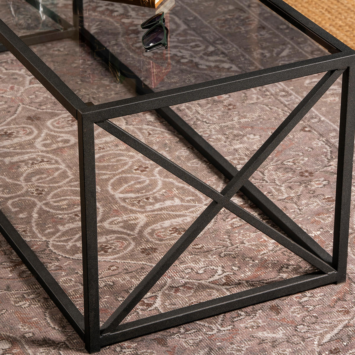 COUCHTISCH Geises Schwarz - Schwarz, Holzwerkstoff (120/50/45cm) - Decorotika