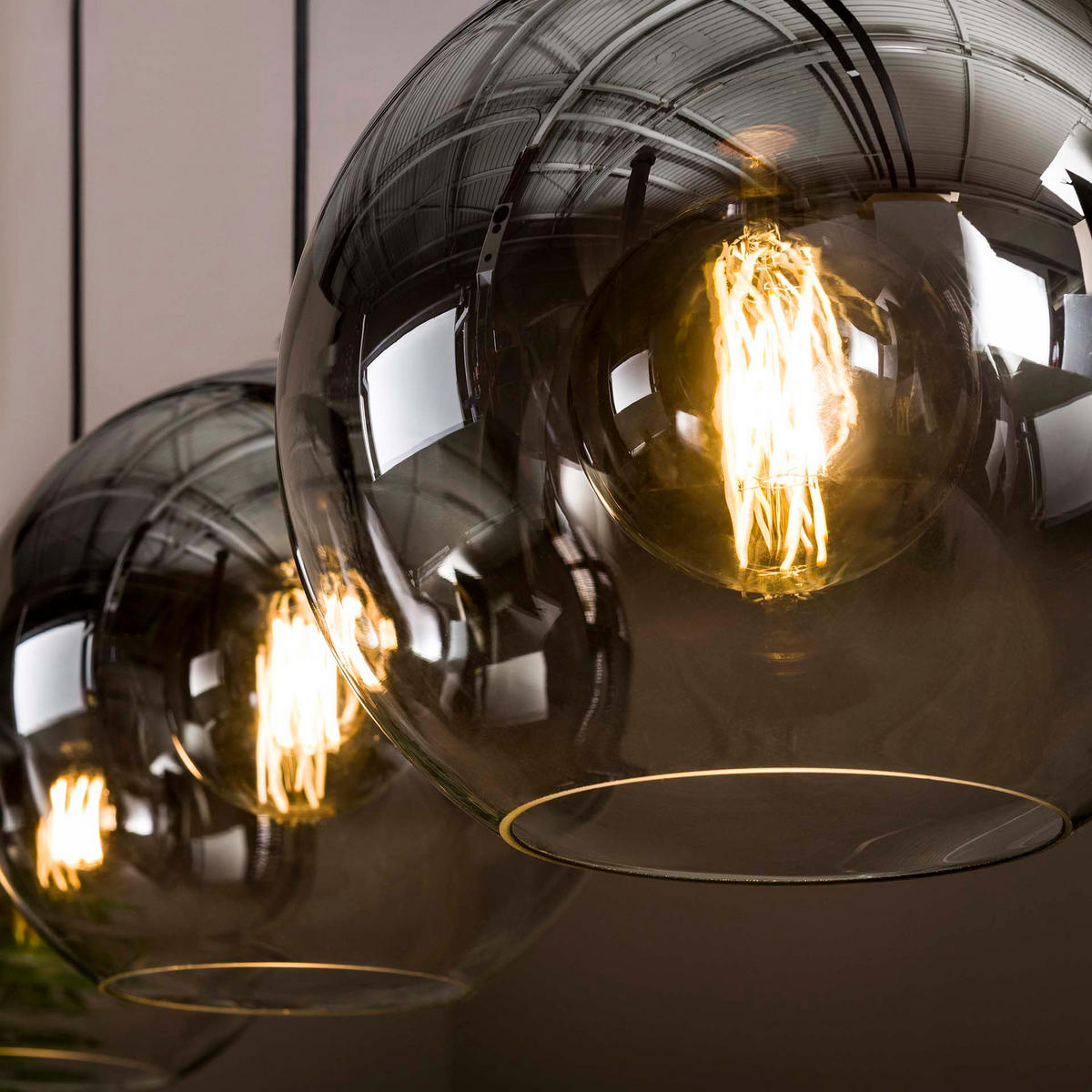 HÄNGELEUCHTE Bubble Braun 115/30/ 150 cm - Braun, Metall (115/30/150cm) - Hoyz Collection