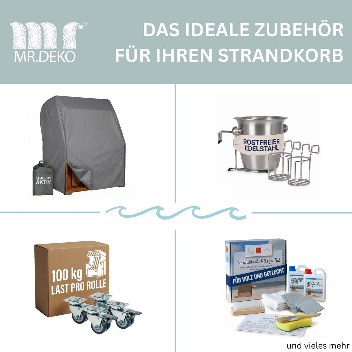 STRANDKORB Schleswig Pinie 2-Sitzer - Braun, Metall (120/160/80cm) - Mr. Deko
