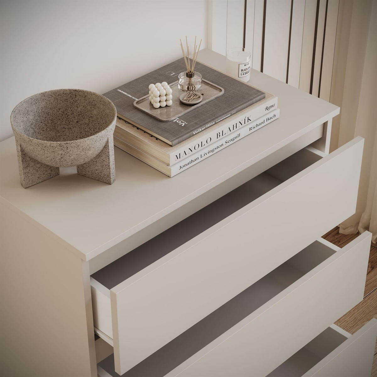 HIGHBOARD HANA M3 Kaschmir - Kaschmir, Holzwerkstoff (70/75/40cm) - Lookway