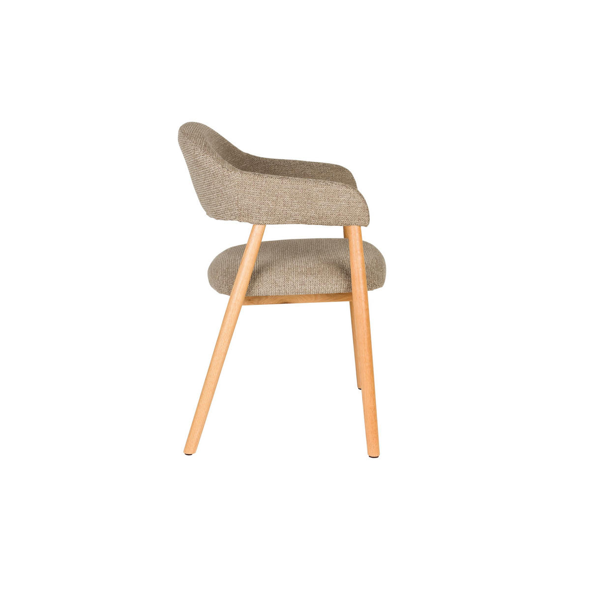 ESSZIMMERSTUHL Indy Dunkelbraun/ Beige - 2 er Set - Braun, Textil (56/81/54cm) - Housecraft Living