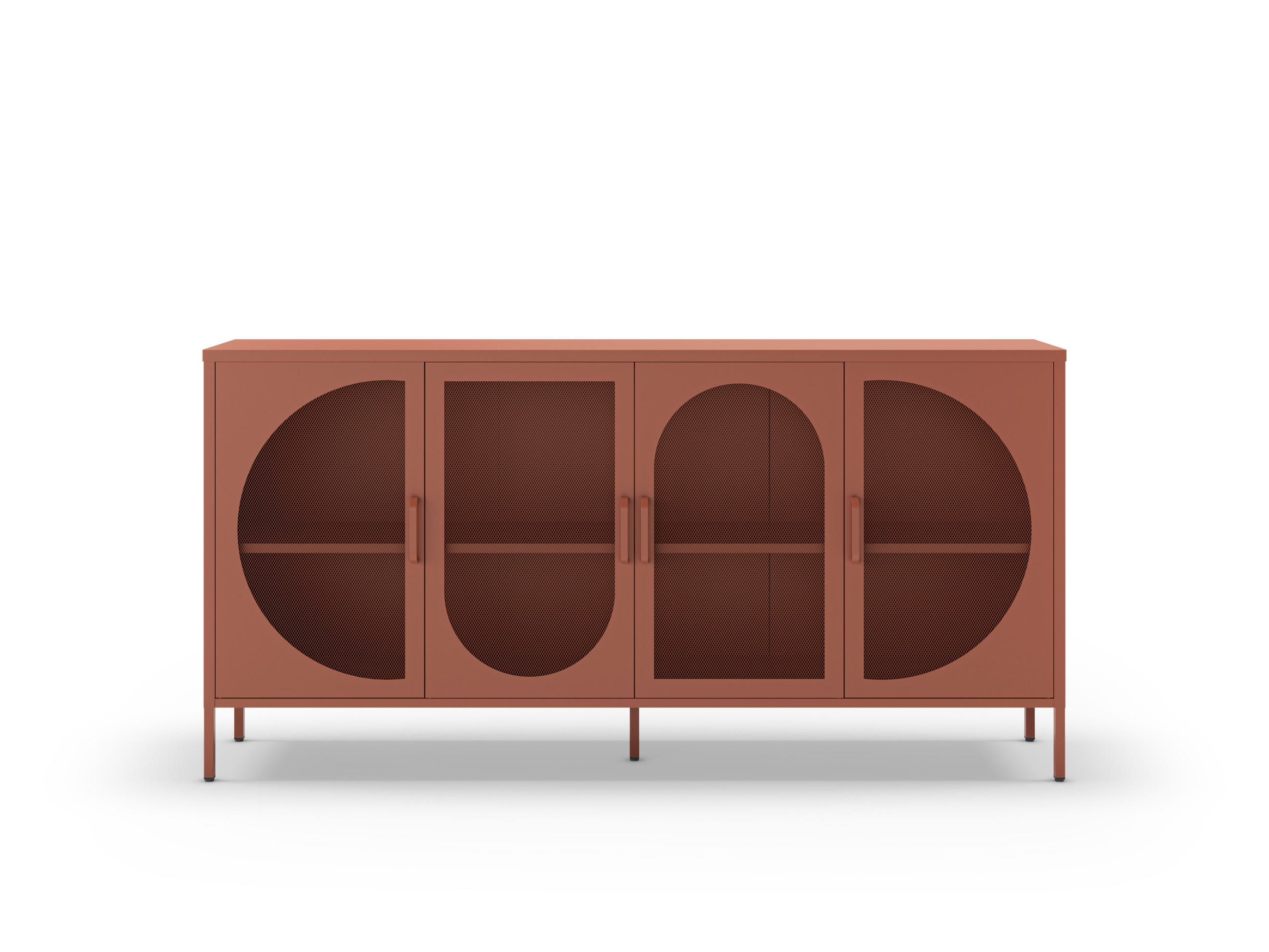 KOMMODE Tayra Braun 160/40/90 cm - Braun, Metall (40/90/160cm) - Drawer