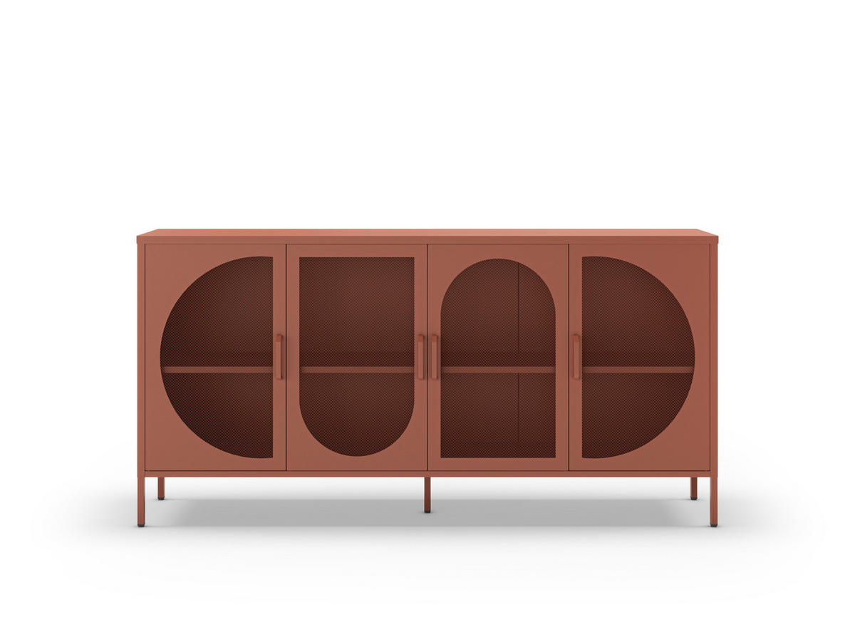 KOMMODE Tayra Braun 160/40/90 cm - Braun, Metall (40/90/160cm) - Drawer