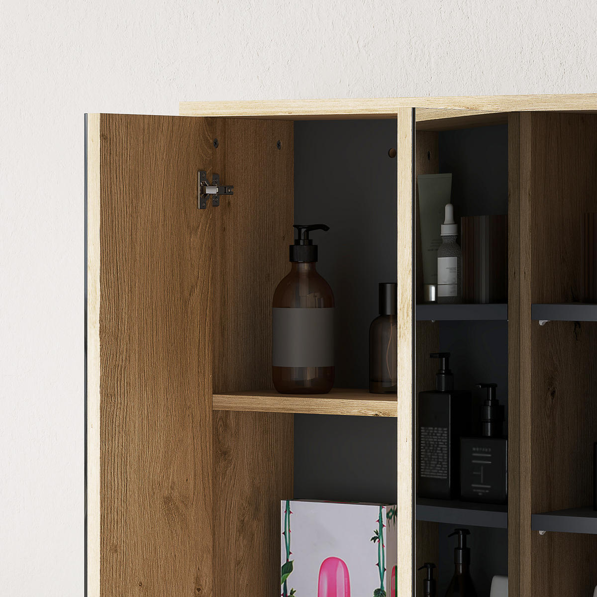 SPIEGELSCHRANK Naturfarben - Naturfarben, Holz (60/60/20cm)