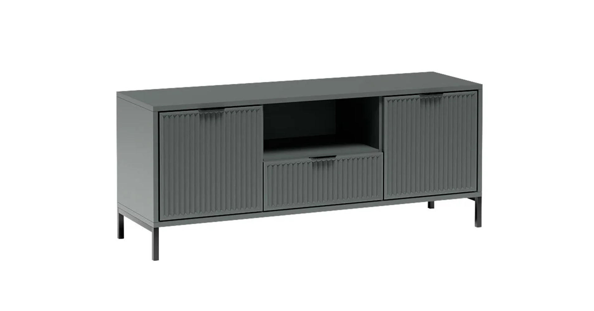 Meblini Tv-Schrank Dunkelgrün 135x56x41 cm