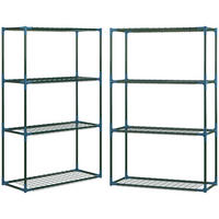 PFLANZENREGAL, Stahl, Grün - Grün, Metall (27/110/70cm) - Outsunny