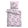 BETTWÄSCHE 2 tlg. mit Motiv 135x200 cm Einhorn - Rosa, Textil (135/200cm) - Bestlivings