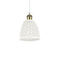 PENDELLEUCHTE Lugano Weiß - Weiß, Metall (8.5/8.5/31cm) - Ideal Lux