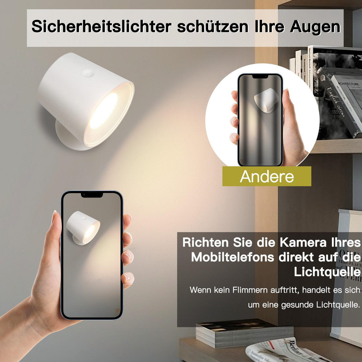 LED WANDLEUCHTE Emma - Weiß, Kunststoff (9/8/11cm) - Nettlife