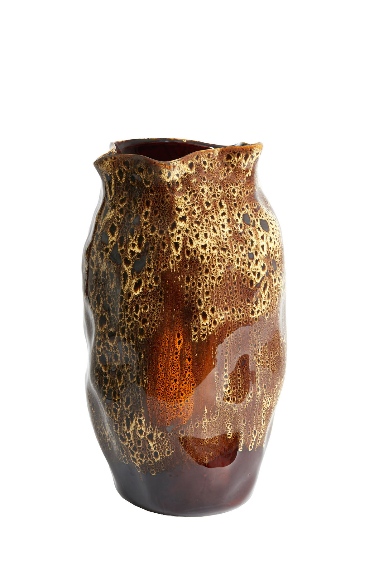 VAZE Althea Orange 25.5/25/45.5 cm - Orange, Keramik (45.5cm) - Light & Living