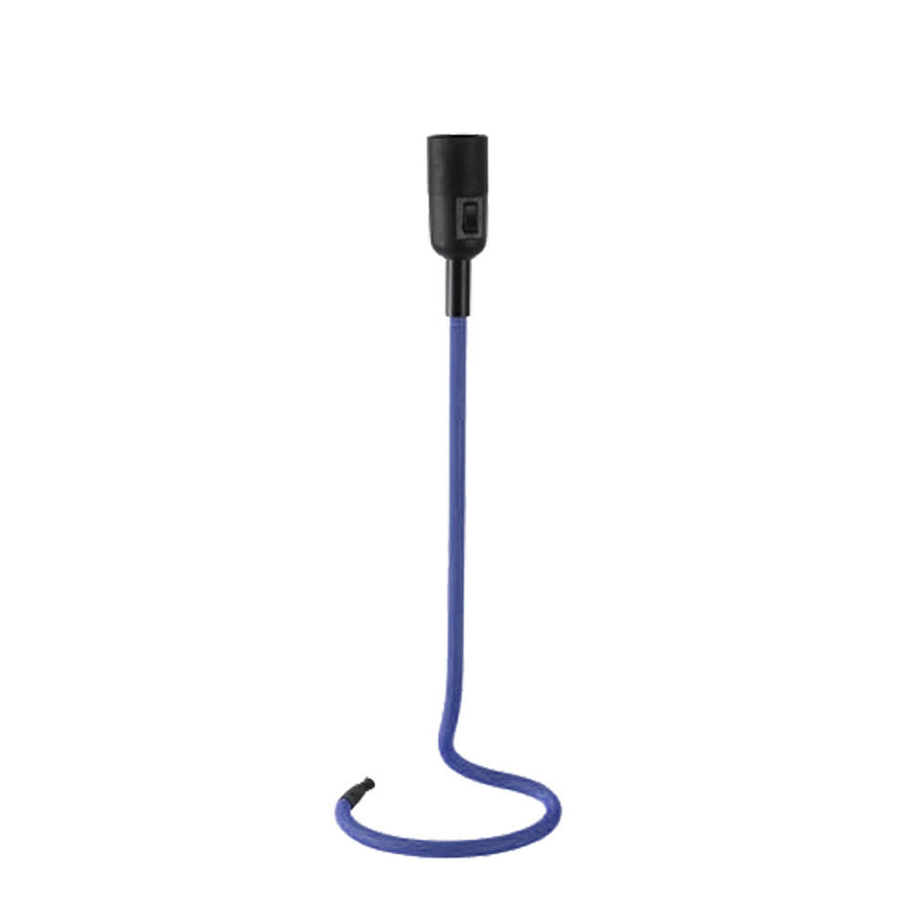 LED TISCHLEUCHTE Kabel Blau Metall - Blau, Metall (15/15/46.5cm)