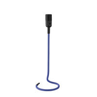 LED TISCHLEUCHTE Kabel Blau Metall - Blau, Metall (15/15/46.5cm)