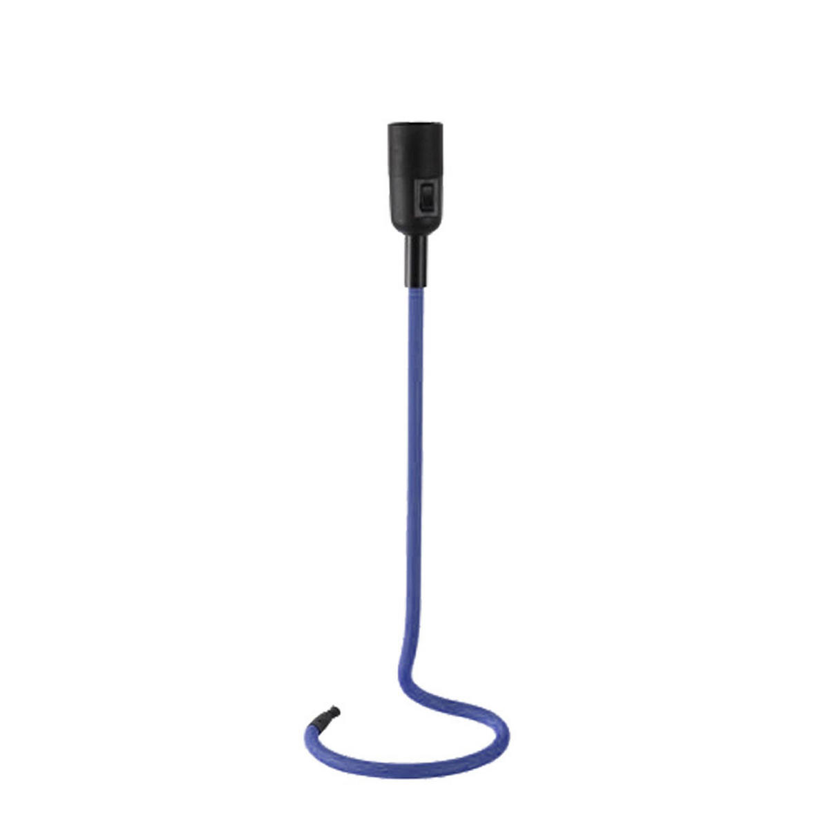 LED TISCHLEUCHTE Kabel Blau Metall - Blau, Metall (15/15/46.5cm)