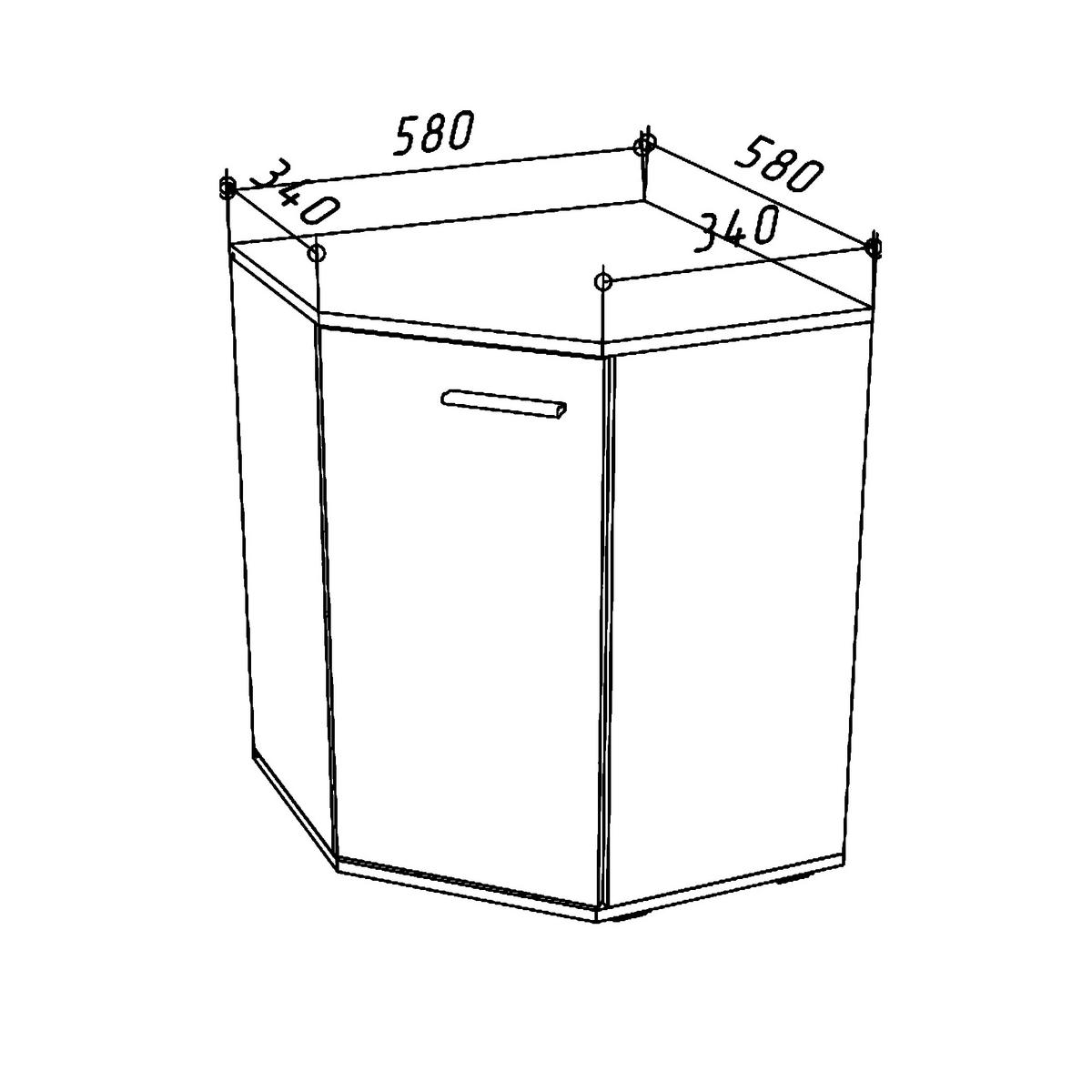 SIDEBOARD FAUSKE KOM4-1D Weiß - Silberfarben/Weiß, Holzwerkstoff/Kunststoff (138/74/34cm) - Komodee