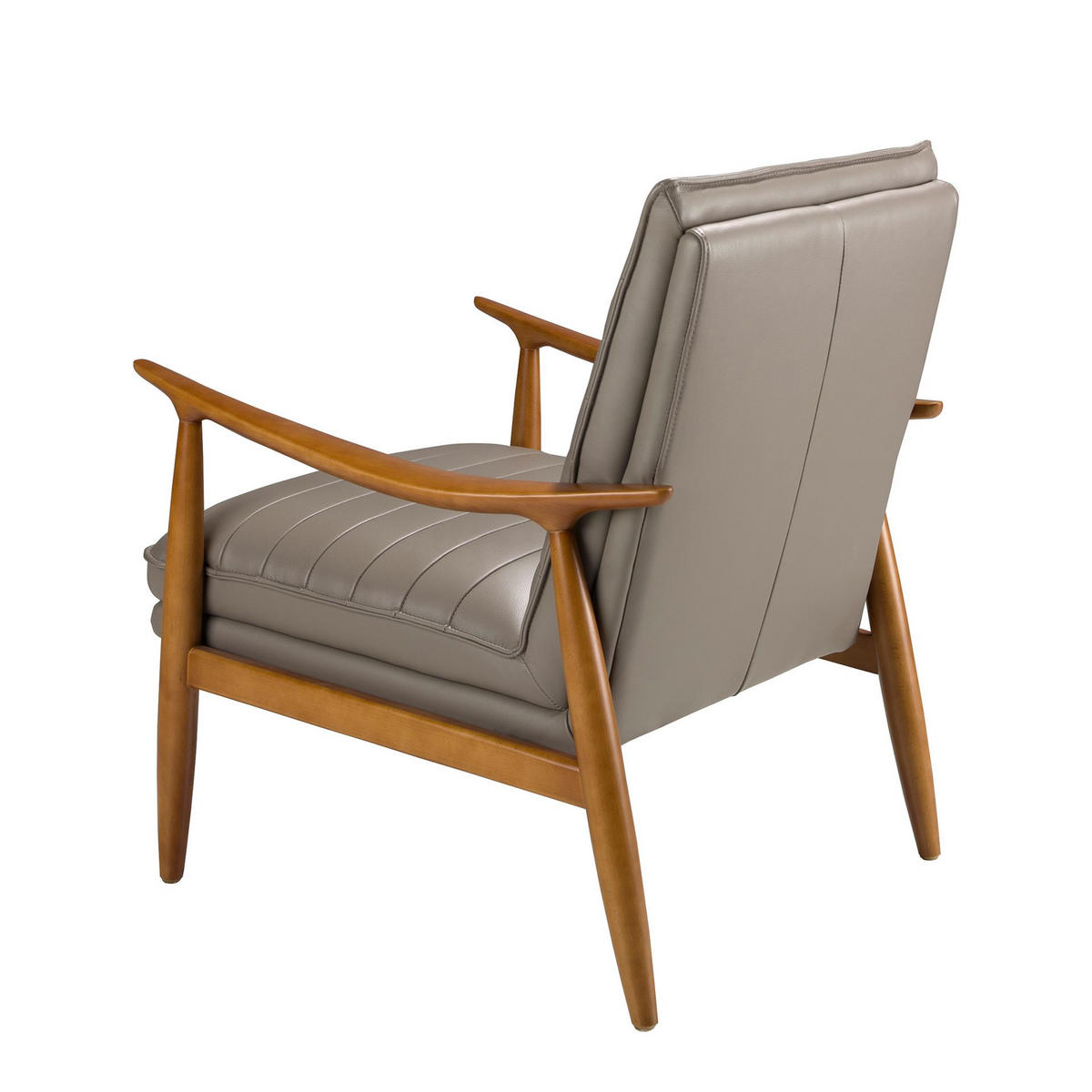 SESSEL Dunkelgrauer Ledersessel 73/83/91 cm - Grau/Honig, Leder (73/91/83cm) - ANGEL CERDA