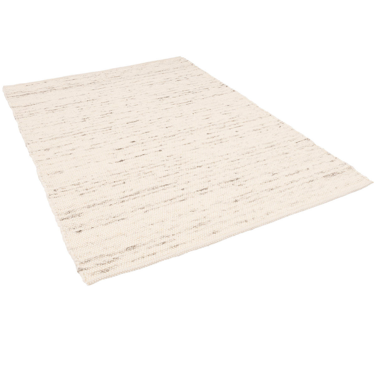 NATUR TEPPICH WOLLE ALASKA MELIERT - Grau, Textil (60/90cm) - Pergamon