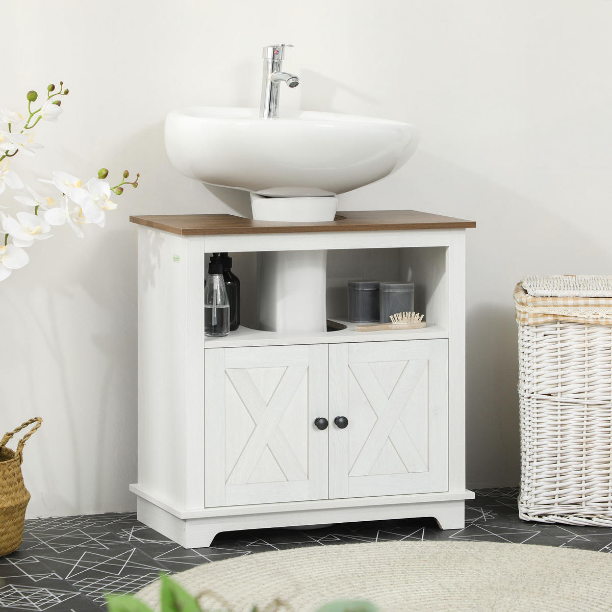 HÄNGESCHRANK Weiß 1 Stück - Weiß, Kunststoff (60/60/30cm) - GiPP