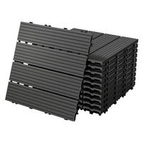 BODENPLATTE 2er Set - Anthrazit, Holzwerkstoff (30/30/2cm) - ECD-Germany