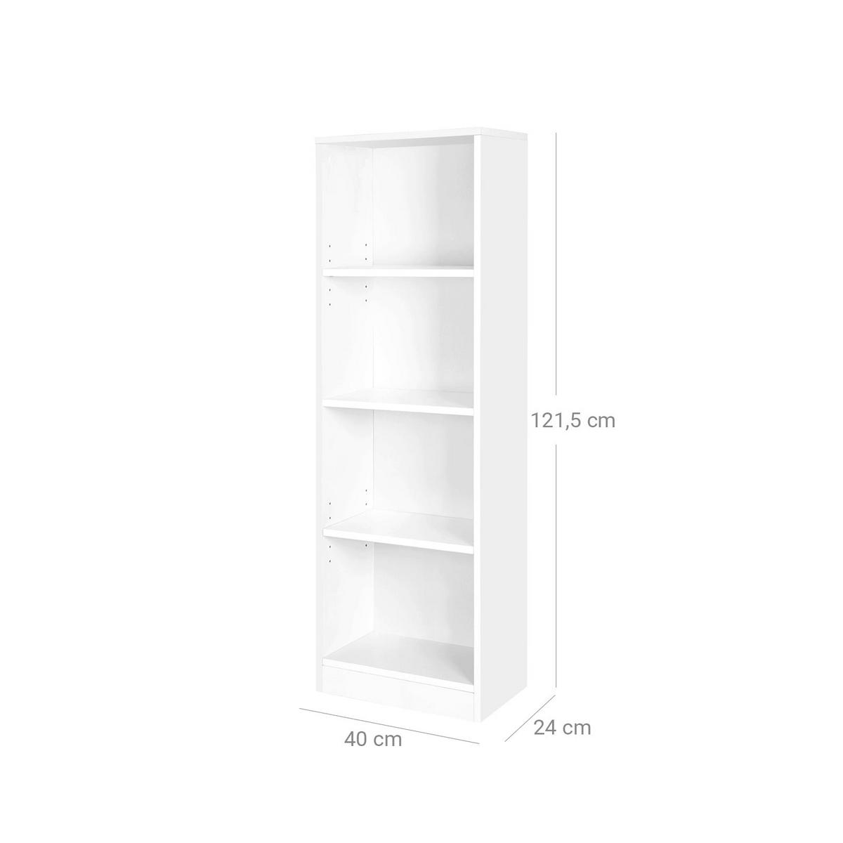 BÜCHERREGAL - Weiß, Holzwerkstoff (24/24/40cm) - Hansiro