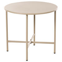 MASĂ BISTRO 50/50 cm metal bej Ovaro - bej, metal (50/50/45cm) - Beliani