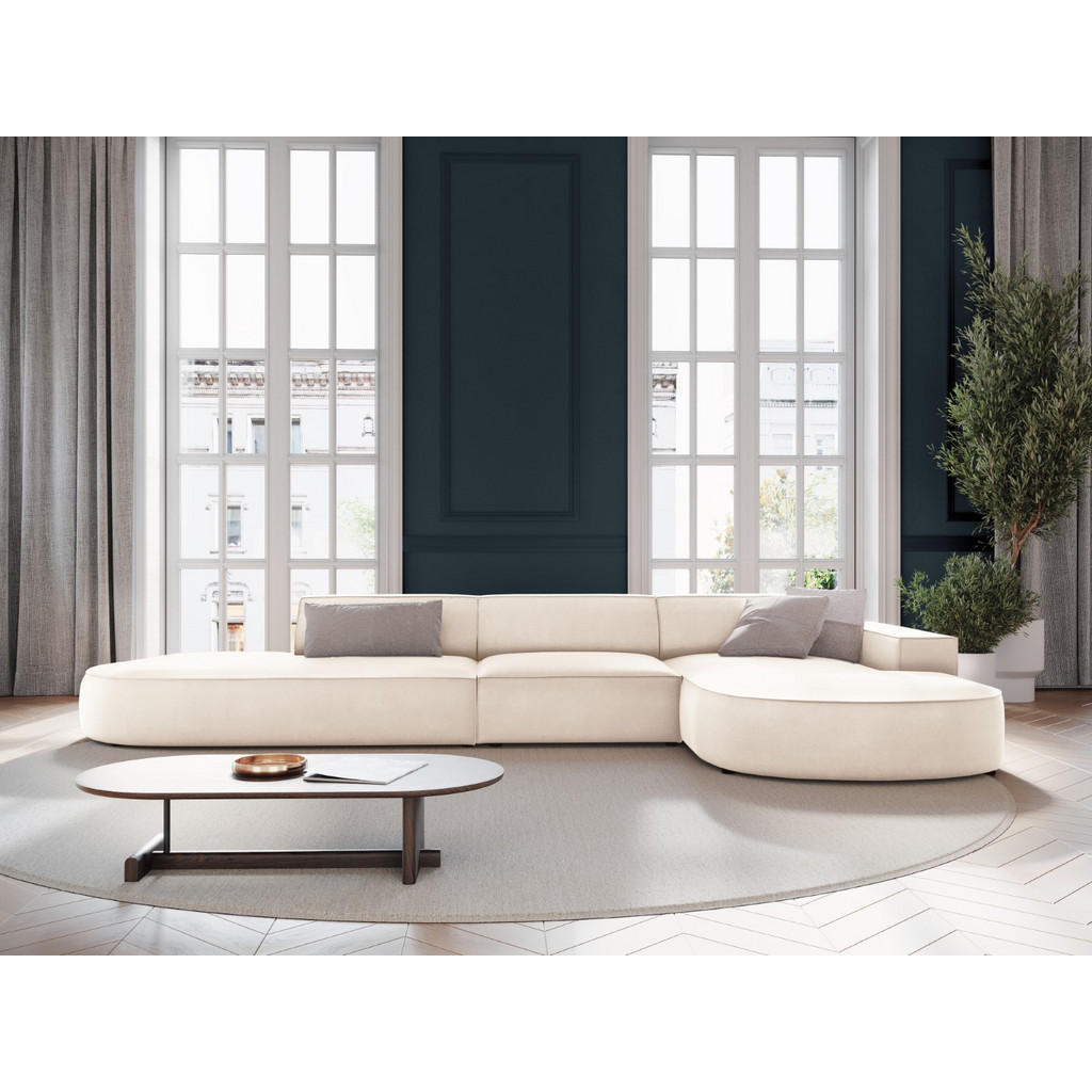 Thumbnail - Micadoni Ecksofa, Beige, Textil, 4-Sitzer, L-Form, 342x166 cm, Hergestellt in Europa, Oeko-Tex®, Wohnzimmer, Sofas & Cou...