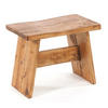 HOCKER SCHEMEL 40 Mahagoni Massivholz 08 honigfarben gewachst - Honig, Holz (40/31/25cm) - DESIGN DELIGHTS
