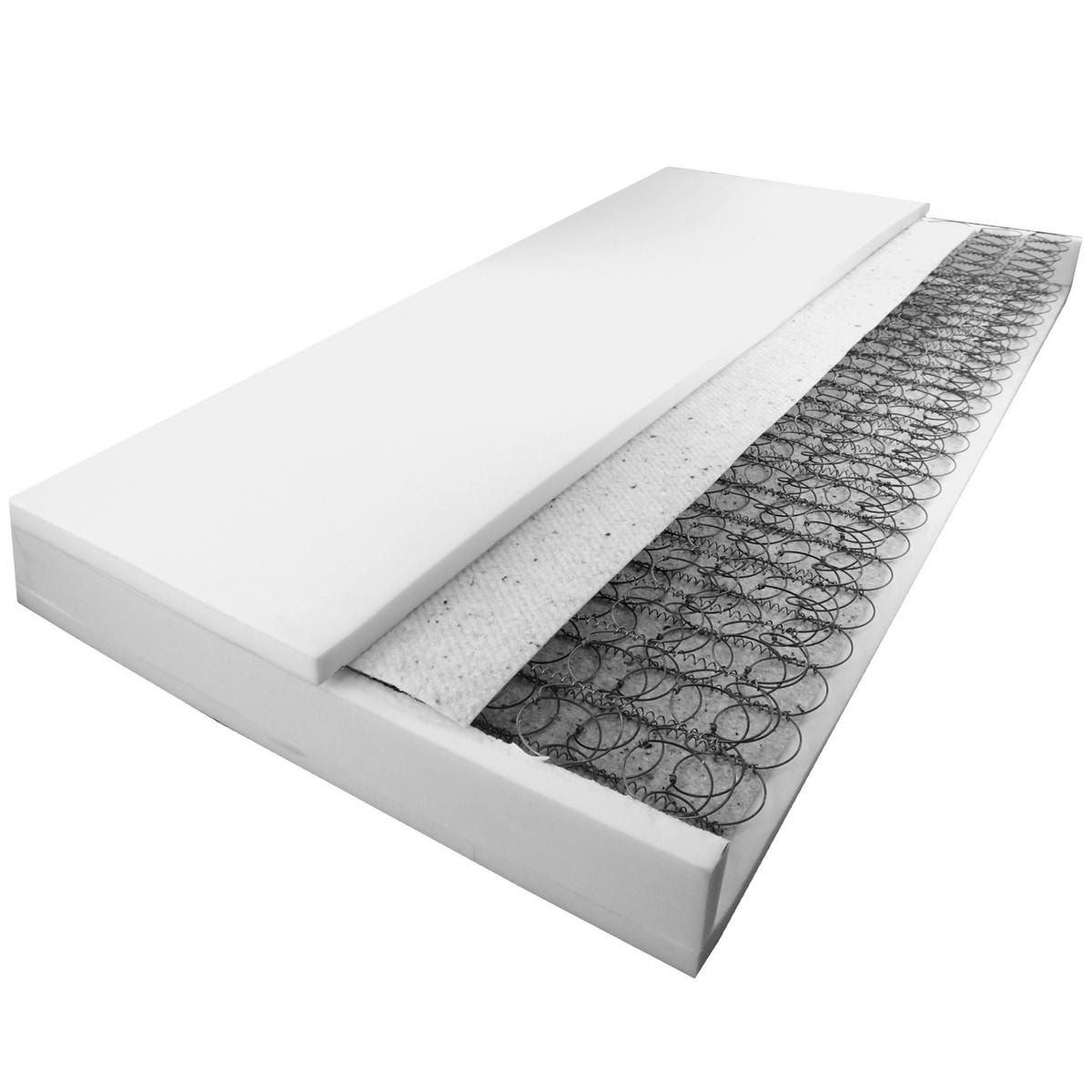 BONELLFEDERKERNMATRATZE 100/200 cm - Weiß, Textil (100/200cm) - AM Qualitätsmatratzen