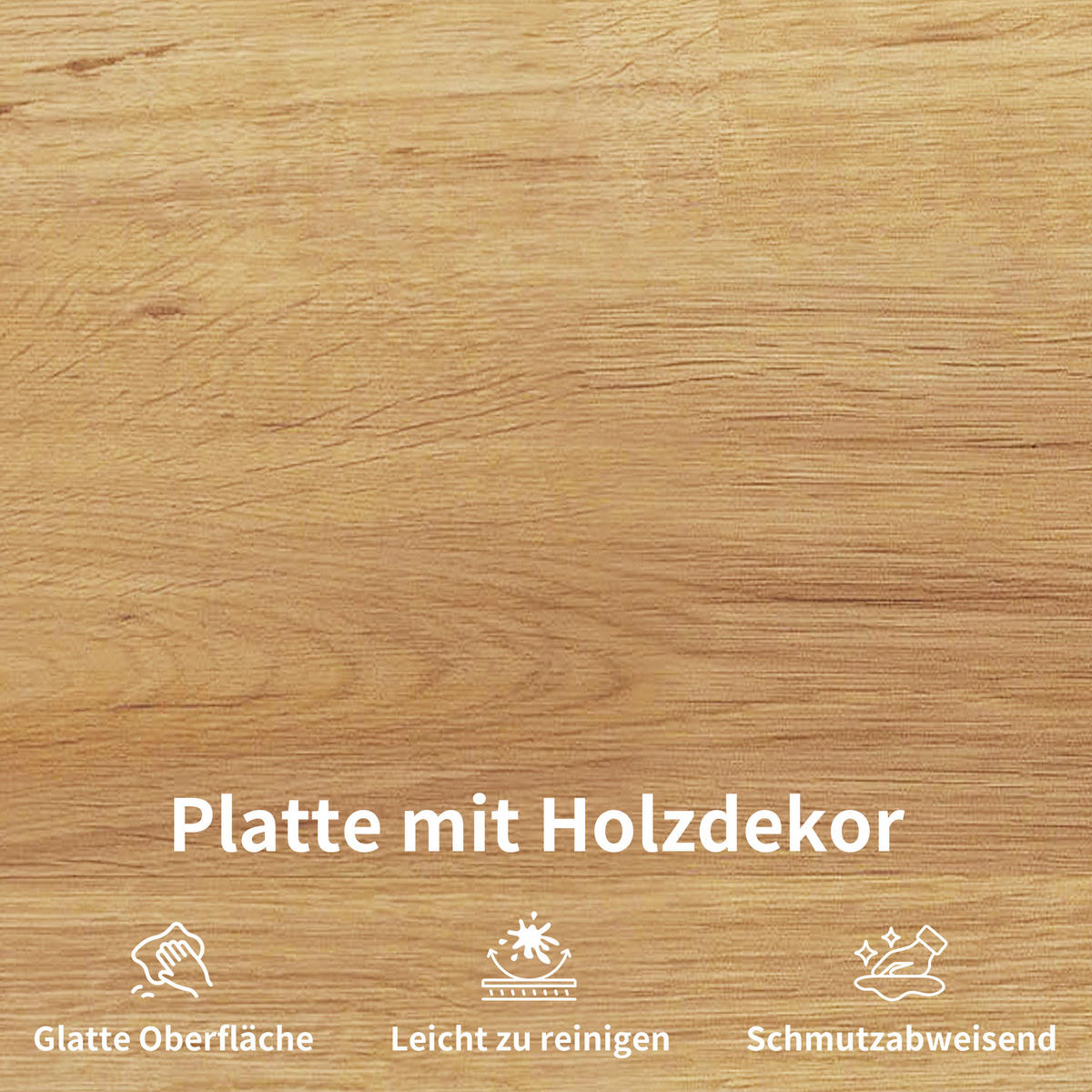 BARHOCKER 2er Set 63cm Holzoptik Sitz Schwarz Metall - Schwarz, Metall (30/63/30cm) - FLIEKS