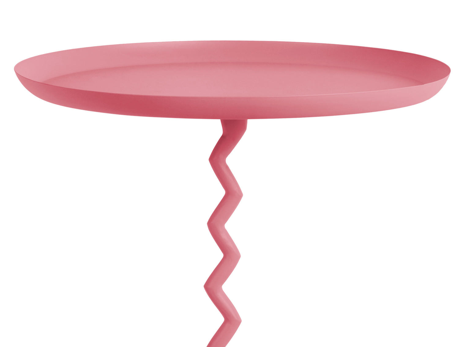 BEISTELLTISCH Zig Zag 44/44/52 cm - Pink, Metall (44/44/52cm) - Leitmotiv